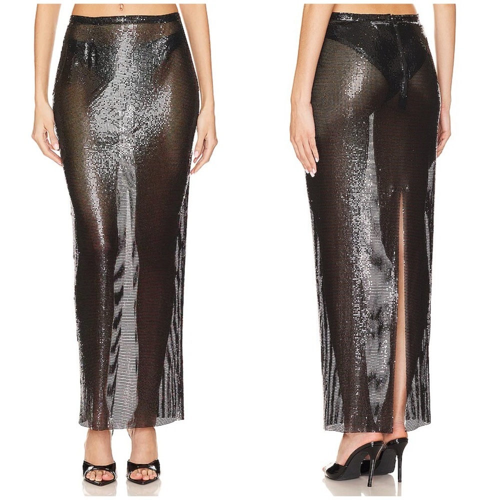 Lovers and Friends x Anja Dujaković Oleema Skirt in Disco Black Size M